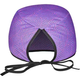 Hoppla Halo Polyester Nurse Theatre Cap Branded Back